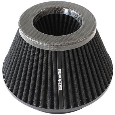 AEROFLOW - 6&quot; (153mm) Clamp-On Carbon Fibre Inverted Tapered Pod Filter