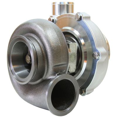 BOOSTED 5455 1.0 Reverse Rotation Turbocharger, Natural Cast Finish
