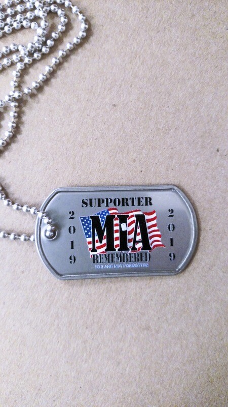 MIA Remembered Commemorative Dog Tag