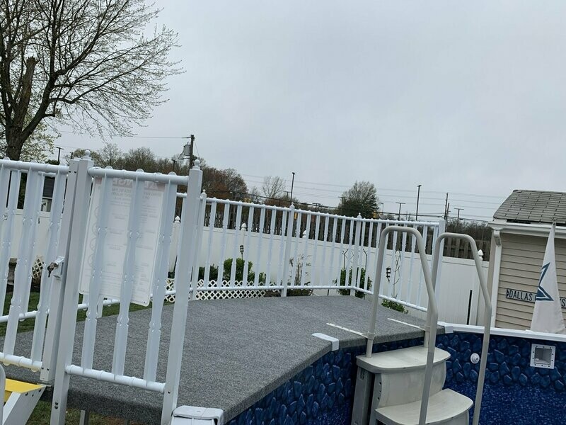 2 PIECE REGENCY PATIO DECKS WITH RESIN FENCE