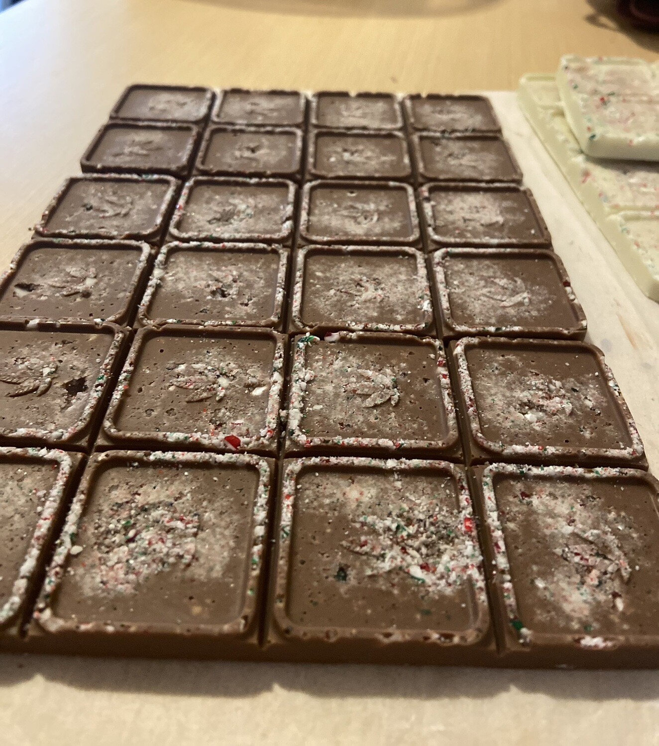 Milk Chocolate Candy-Cane Bars