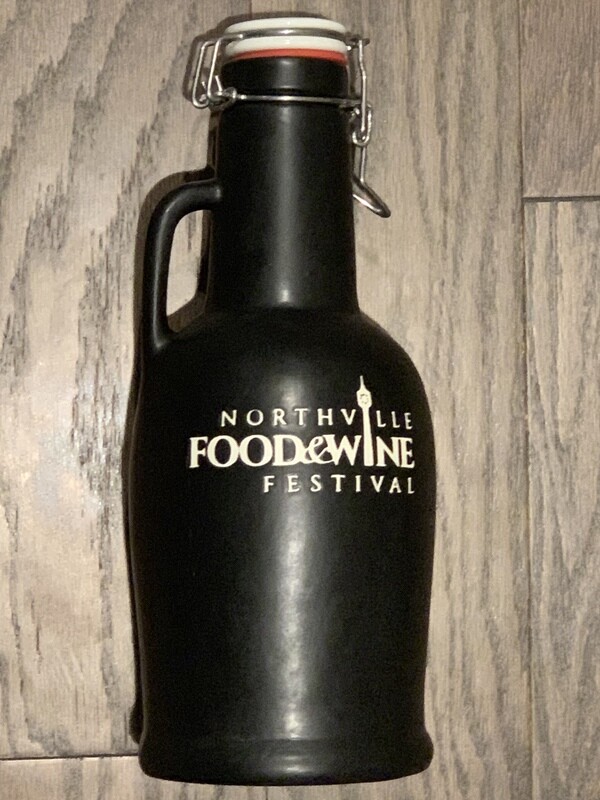 64 oz. Black Growler with flip-top lid