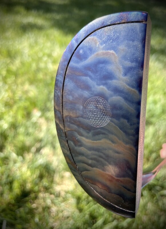TGW Exclusive Color Case Hardened Golf Putter (Half-Mallet)