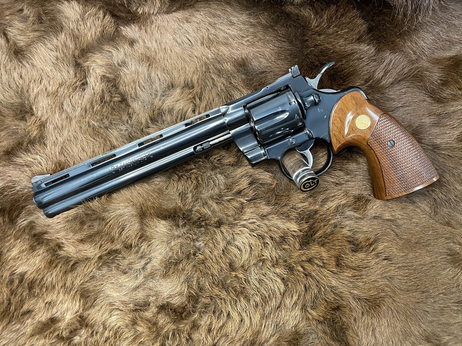 Engraved colt python 357mag 4 25 
