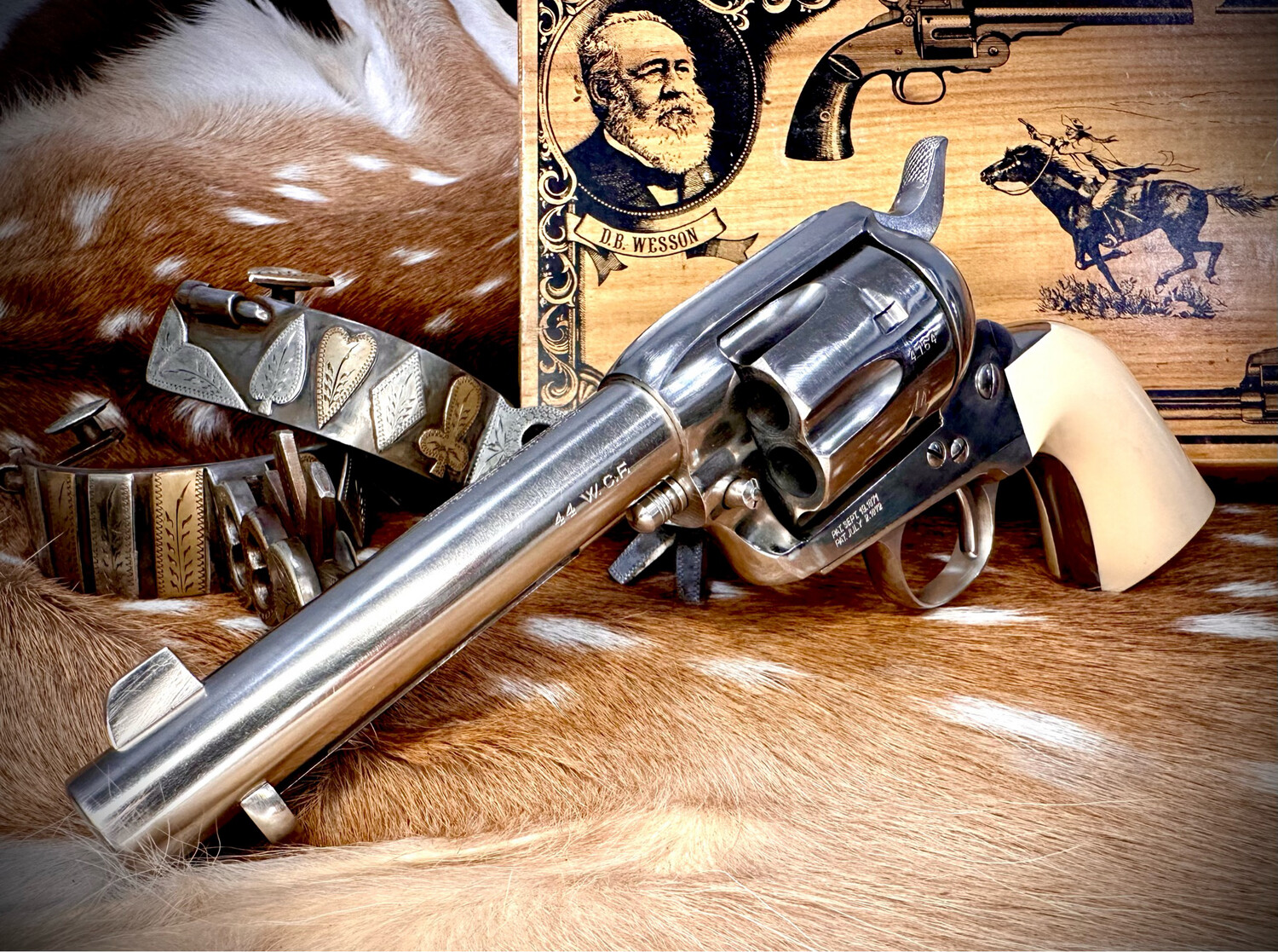pre-war-uberti-cimarron-model-p-44wcf-revolver-with-box
