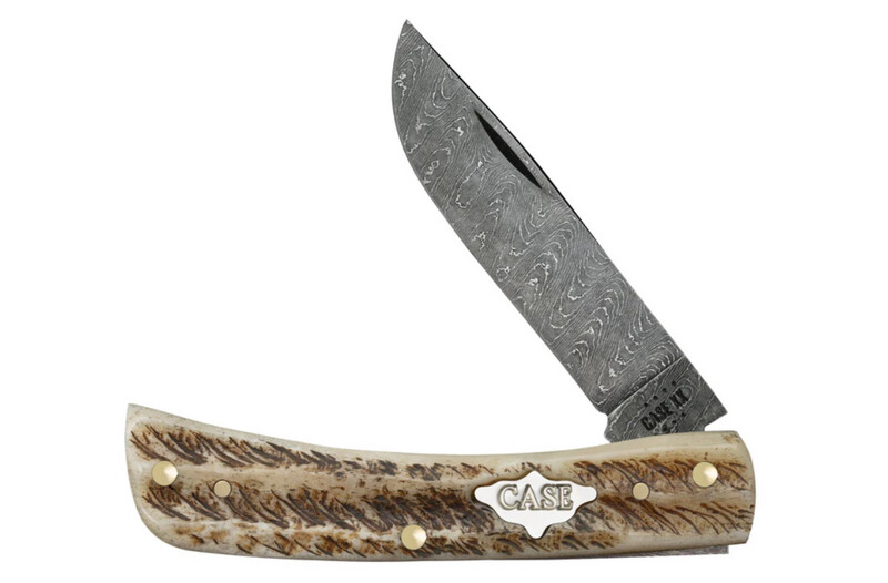Case Vintage Bone Sod Buster Jr. Damascus Pocket Knife