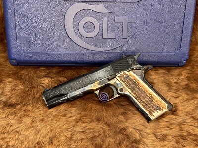 Engraved Colt Government Model .45ACP