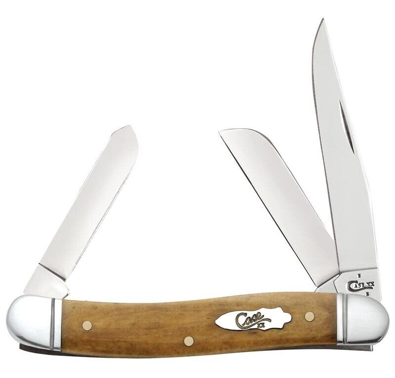 Case Smooth Antique Bone Medium Stockman