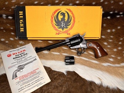 Ruger New Model Single-Six .22 Cal/.22Mag Conversion Revolver with Box