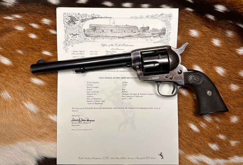 Lettered Pre-World War II Colt Single Action Army Revolver