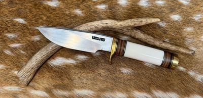 New with Sheath Randall Made Model 25-5-Ivorite Knife