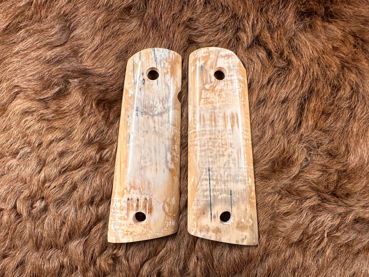 Magwell Mammoth Ivory Grips for 1911