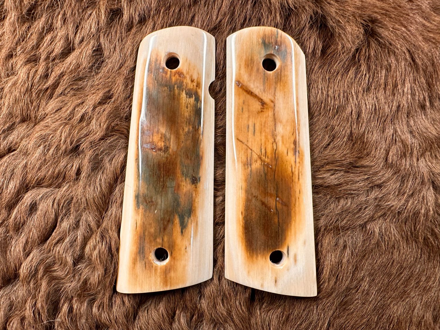 Magwell Mammoth Ivory Grips for 1911