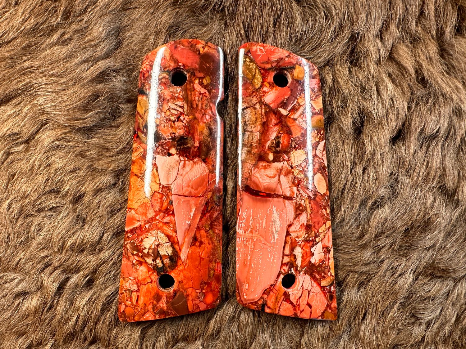 Magwell Mammoth Ivory Fusion Grips for 1911