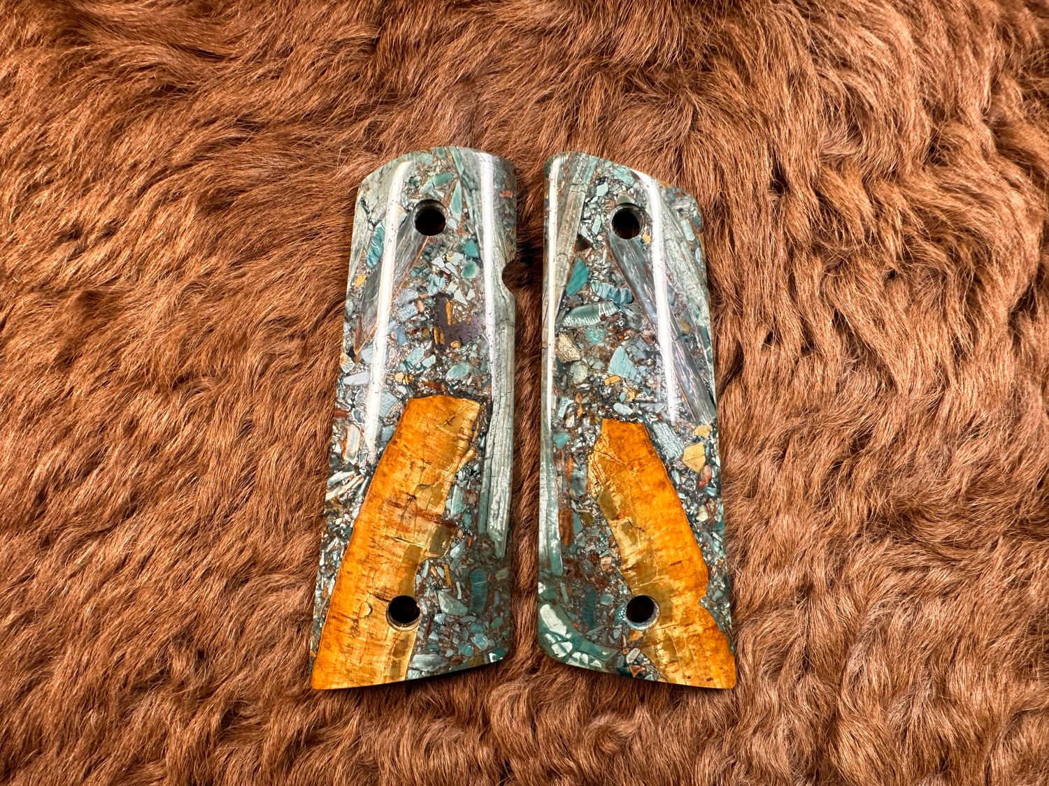 Magwell Mammoth Ivory Fusion Grips for 1911