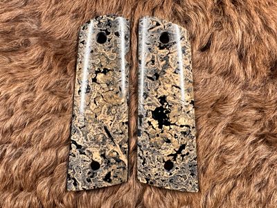 Black Hot Spring Grips for 1911
