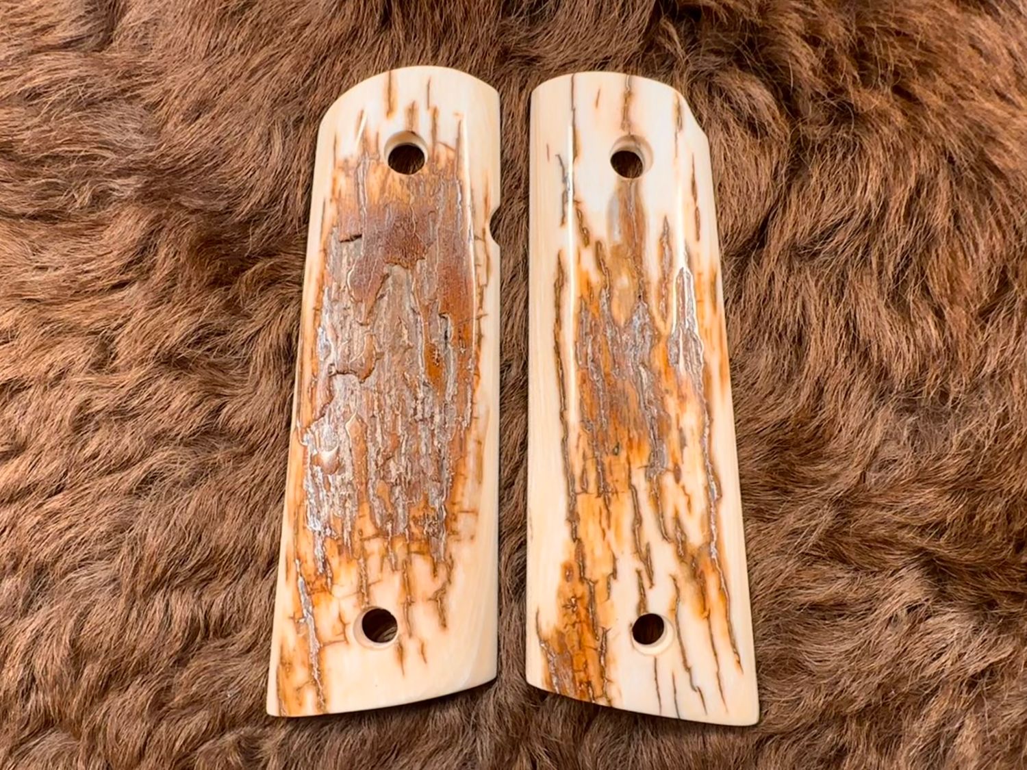 Magwell Mammoth Ivory Grips for 1911