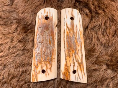 Magwell Mammoth Ivory Grips for 1911