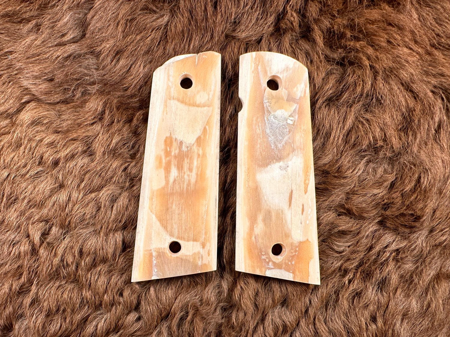 Triceratops Customs Full Size Unfinished Walnut Magwell 1911 Grips