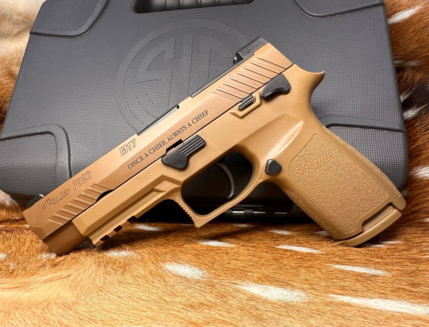Custom Built U.S. Navy Chief Petty Officer Commemorative Sig Sauer M17 P320