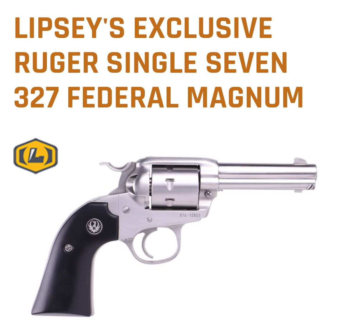 Lipsey's Exclusive Ruger Single-Seven Bisley 327 Fed Mag Revolver