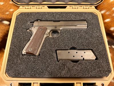 Ithaca World War II Era M 1911 A1 U.S. Army 45 Auto