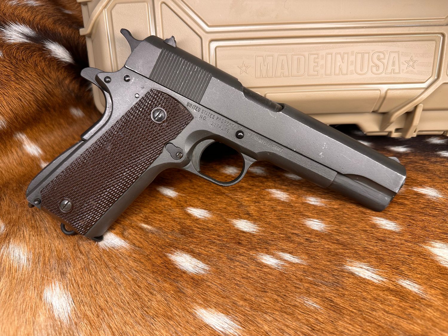 Ithaca World War II Era M 1911 A1 U.S. Army 45 Auto
