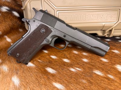 Ithaca World War II Era M 1911 A1 U.S. Army 45 Auto