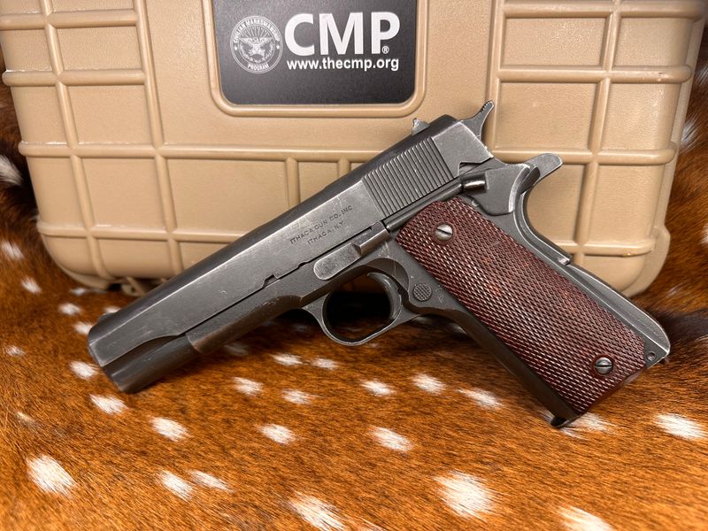 Ithaca World War II Era M 1911 A1 U.S. Army 45 Auto