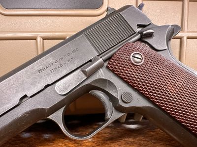 Ithaca World War II Era M 1911 A1 U.S. Army 45 Auto