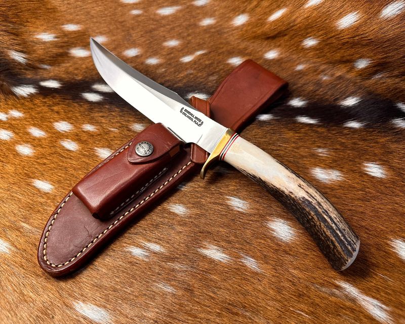 Vintage with Sheath Randall Made Knife Model 12 - 6 inch "Little Bear Bowie"