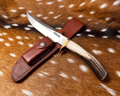 Vintage with Sheath Randall Made Knife Model 12 - 6 inch "Little Bear Bowie"