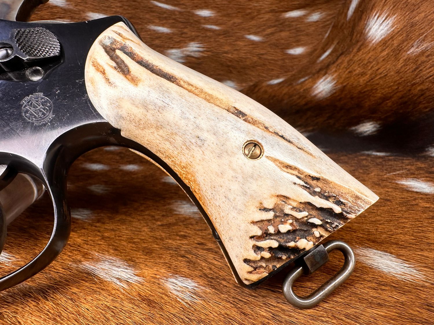 Vintage Smith & Wesson N Frame Sambar Stag Grips (Square Butt)