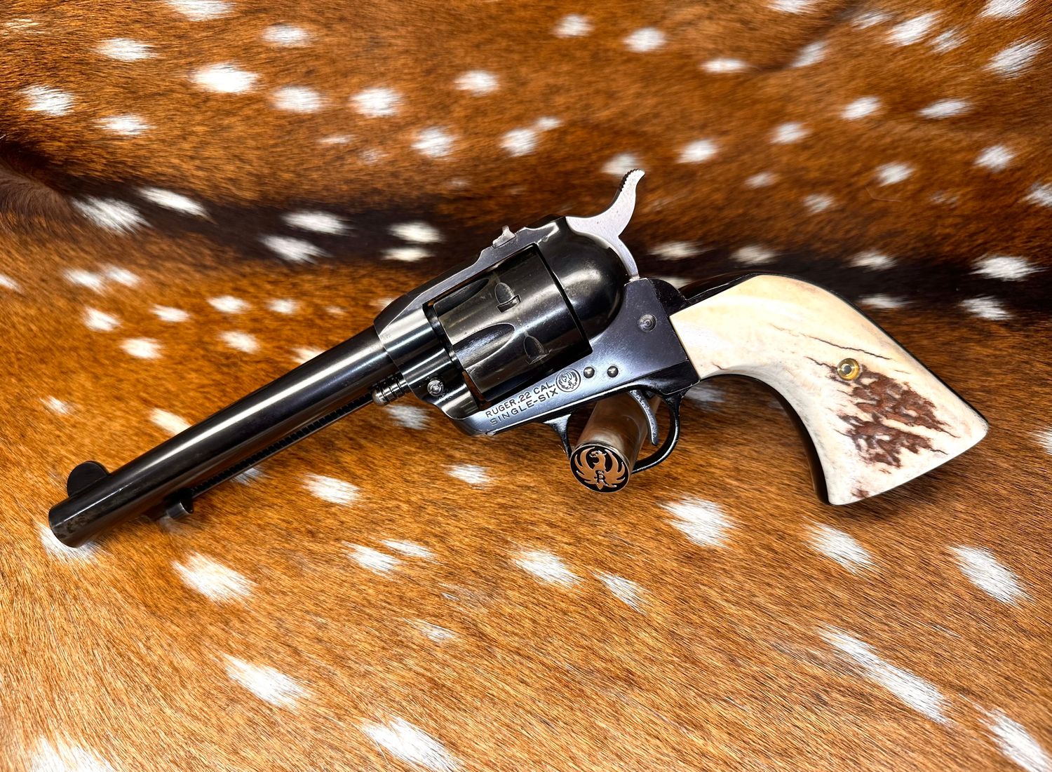 Ruger Old Model Single-Six .22 Cal with Stag Grips
