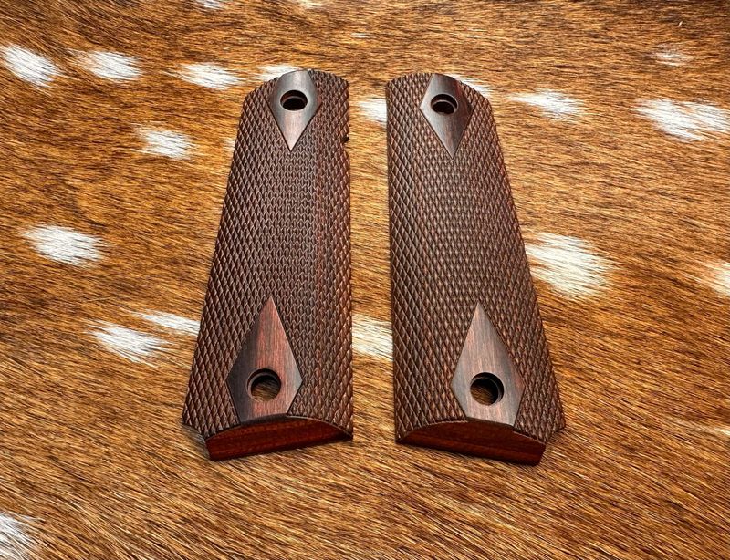 Colt Government Model 1911 Rosewood Double Diamond Grips