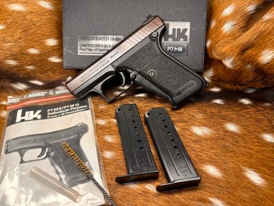 Heckler & Koch P7 M8 9mm Pistol – West German Made “Squeeze-Cocker” Heckler & Koch P7 M8 9mm Pistol – West German Made “Squeeze-Cocker”