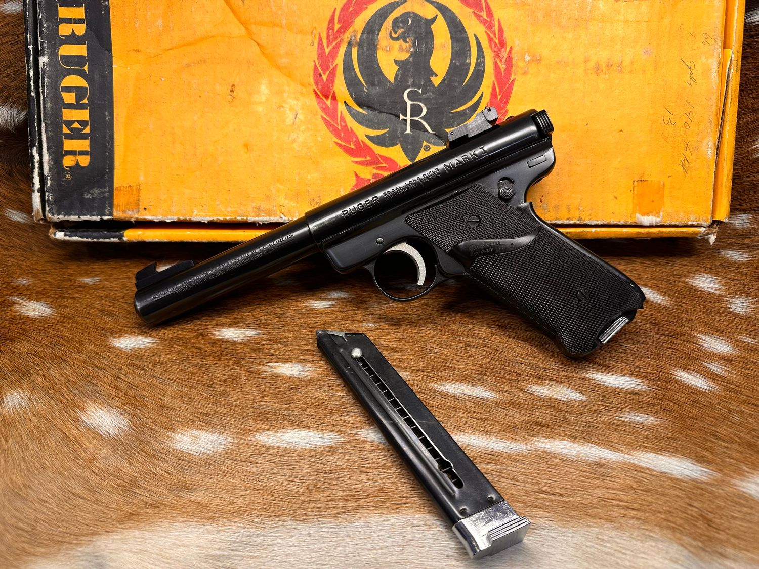 Ruger Mark I Target Pistol .22LR with Box