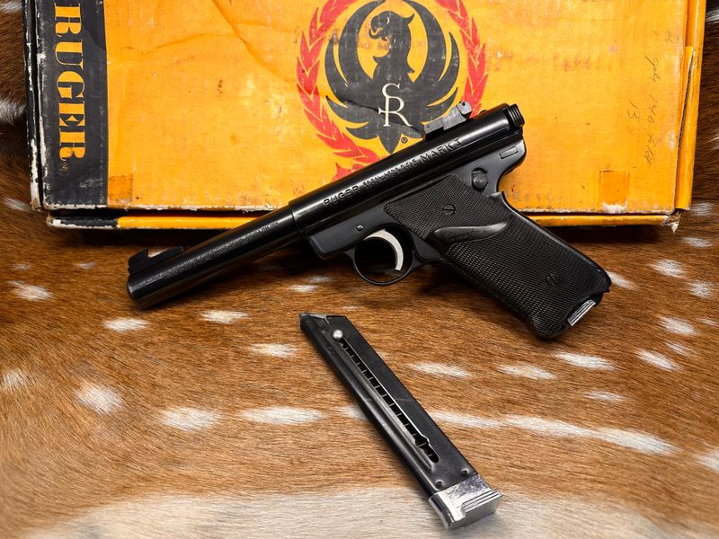 Ruger Mark I Target Pistol .22LR with Box