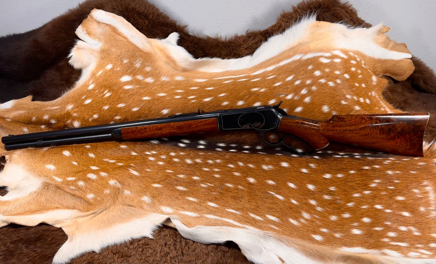 Pre-1898 Winchester Model 1886 .45-70 Gov't with Gold and Silver Inlay