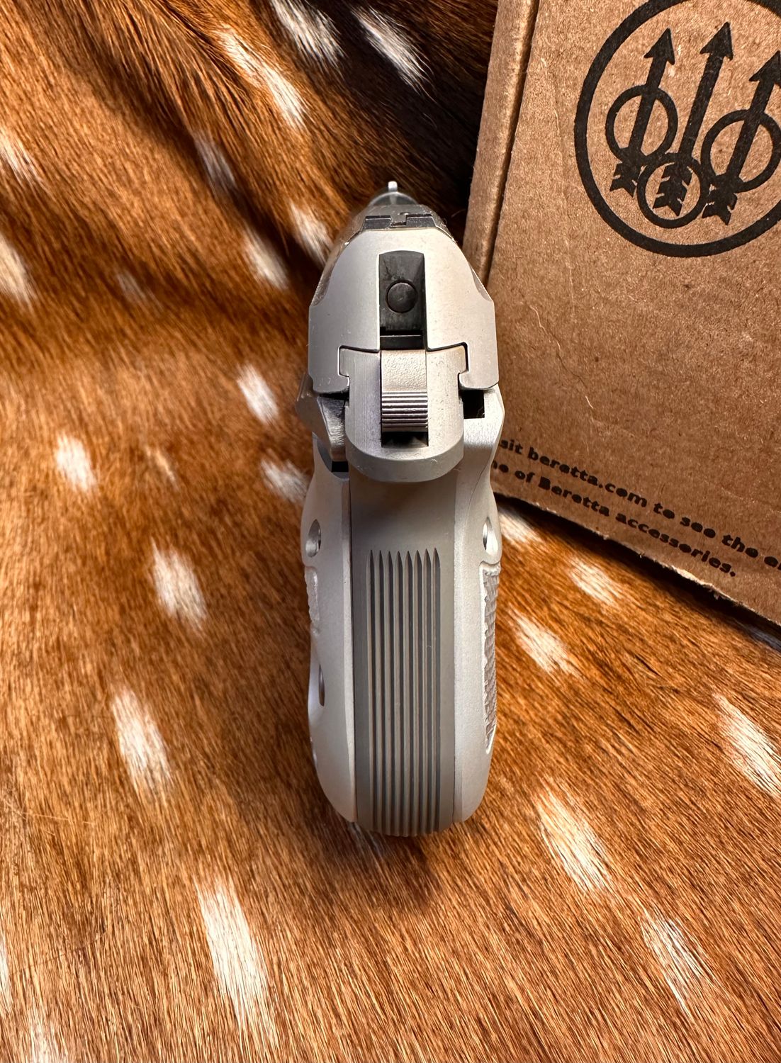 Lipsey's Exclusive Beretta 3032 Tomcat — “Ghost Buster” (Silver