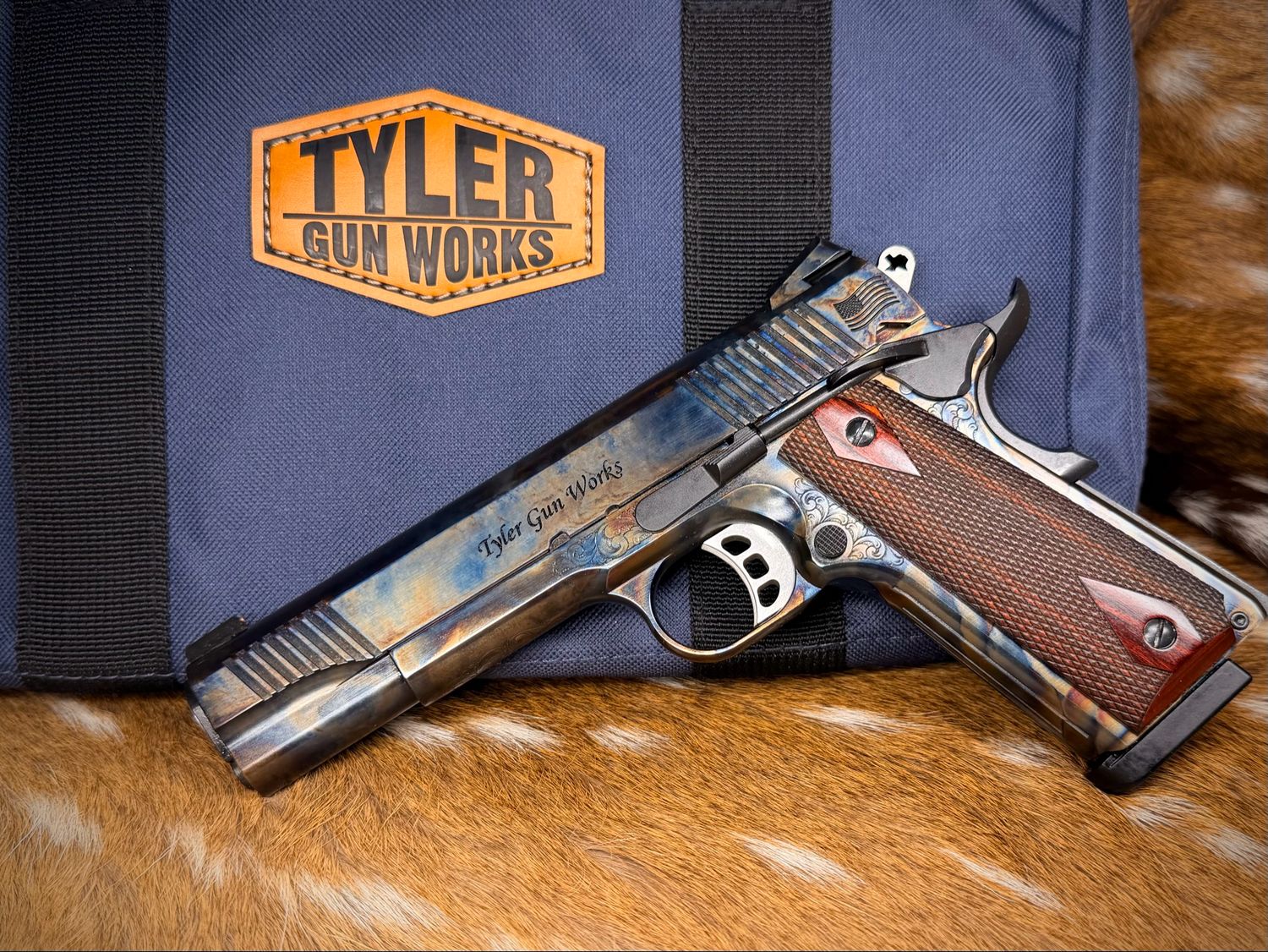 Engraved Tyler Gun Works Custom Government Model 1911 Engraved Tyler Gun Works Custom Government Model 1911