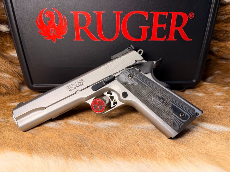 Ruger SR1911 Target Stainless .45 ACP 5 Ruger SR1911 Target Stainless .45 ACP 5" Pistol – New in Box