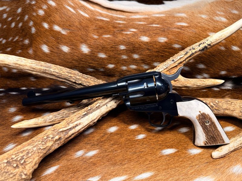 ​Ruger New Vaquero .45 Long Colt Revolver – with Custom Stag Grips