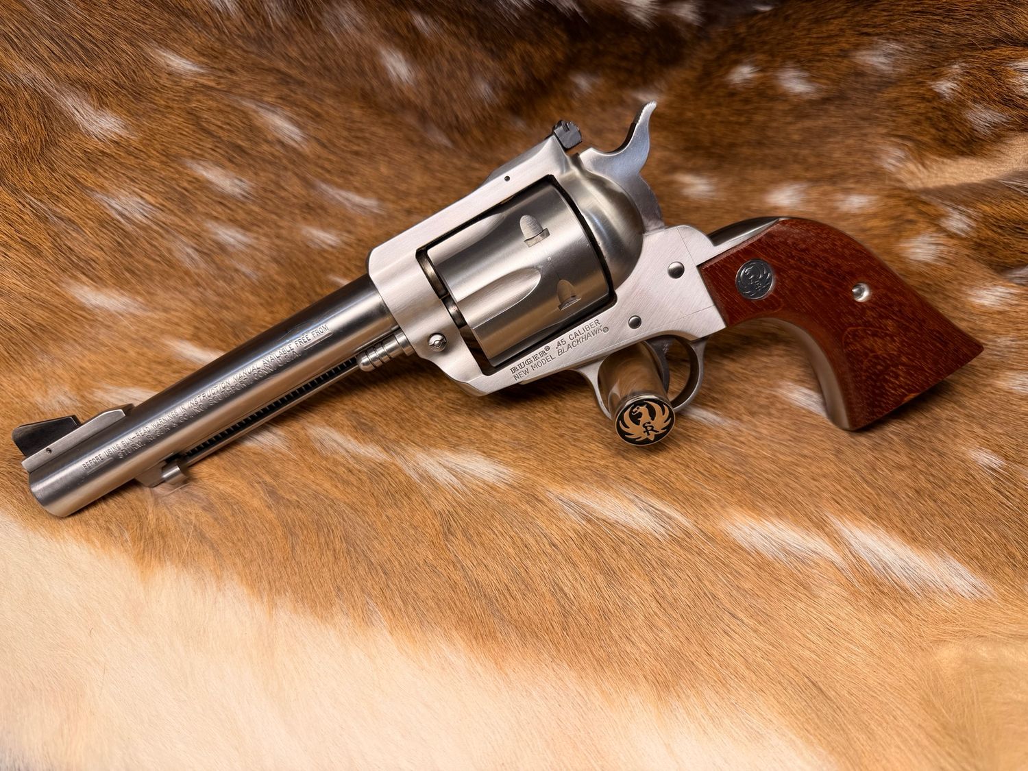 Ruger New Model Blackhawk .45 Colt Revolver – 5.5 Ruger New Model Blackhawk .45 Colt Revolver – 5.5" Barrel – Stainless