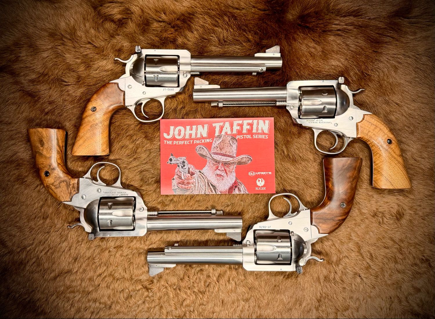 Lipsey's Exclusive Ruger Bisley Flattop John Taffin Perfect Packing Pistol Edition 45 ACP / 45 Colt - 5-1/2 Lipsey's Exclusive Ruger Bisley Flattop John Taffin Perfect Packing Pistol Edition 45 ACP / 45 Colt - 5-1/2" Barrel