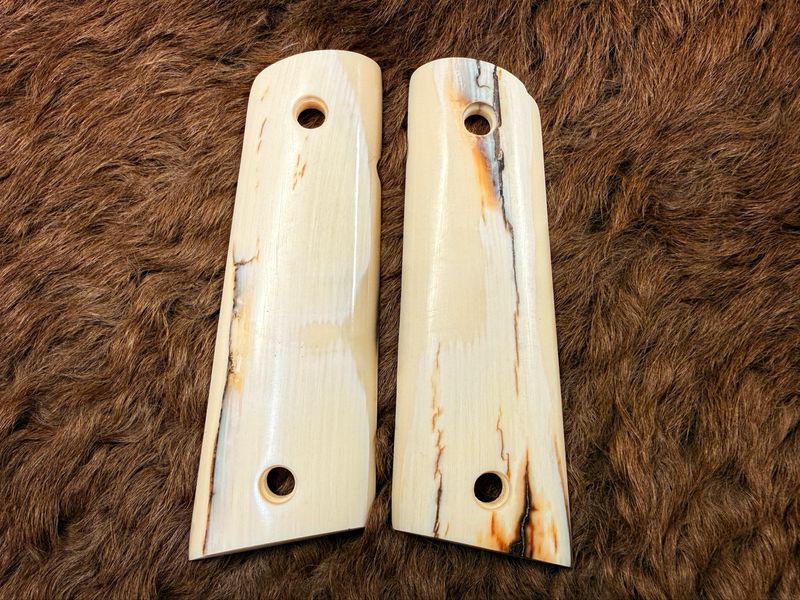 Magwell Mammoth Ivory Grips for 1911