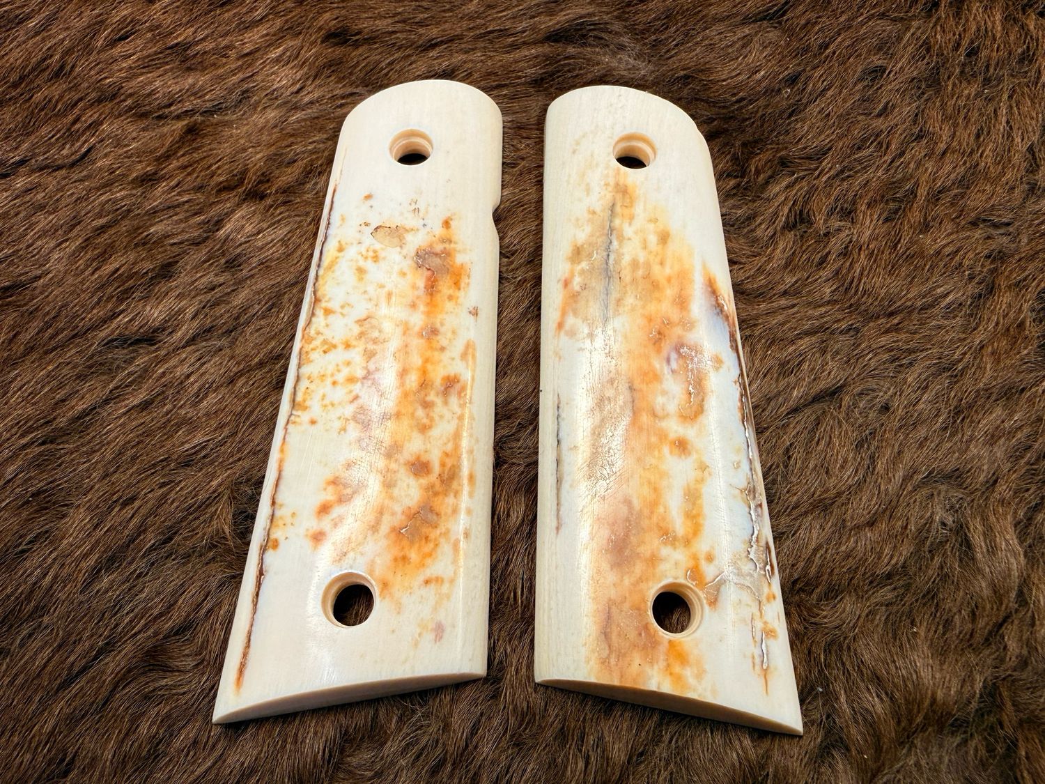Magwell Mammoth Ivory Grips for 1911