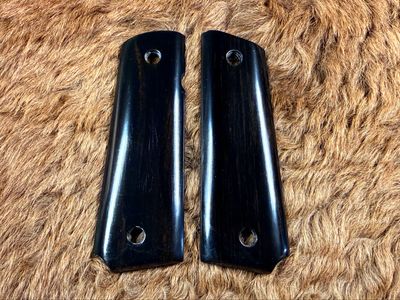 Ebony Wood Grips for Thinline 1911