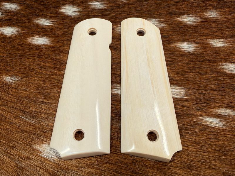White Ivory Grips for 1911 (AVAILABLE TO TEXAS RESIDENTS ONLY)