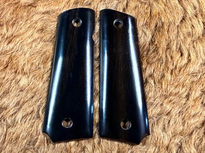 Ebony Wood Grips for Thinline 1911